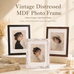 Vintage MDF Wooden Photo Frame Multi Sizes Black White Brown Wall Tabletop Frames Farmhouse Home Gallery Art Decor