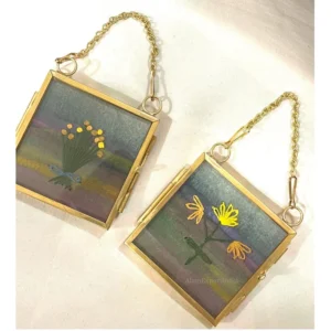 Vintage Metal Photo Picture Frame High Translucent Glass with Dried Flower Plant Display DIY Square Mirror Frame No reviews yet