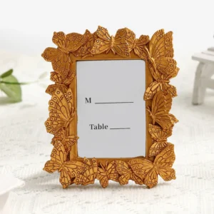 Vintage Resin Photo Frame Decorative Picture Frame Small Gift 3D Butterfly Gold Frame