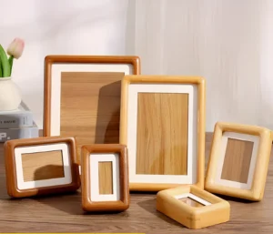 Vintage Wooden Photo Frame Handmade Eco Friendly Decoration with Natural Grain Finish Long Lasting Creative Design
