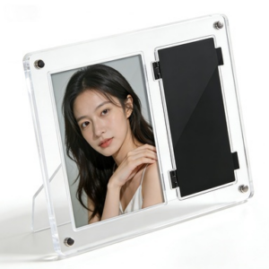 WANHAN Modern Simple Custom PS 4×6 Magnetic Photo Frame Eco Friendly Transparent Desktop Stand for Gift Purpose