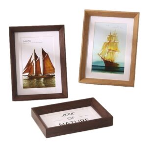 Wall Galley Pictures Photo Frames Natural Wood Family Children Wooden Photo Frame A4 Table Top Wall Frames Photo Gift