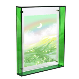 Wall Hanging and Tabletop Display Customization Light Luxury Hand Polished Floating Photo Frame