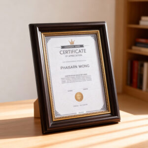 Wall-Mountable Frame Picture Frame Simple Design for Honor Certificates Diplomas Awards Display