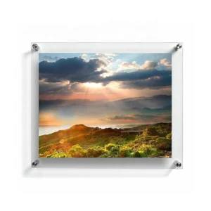 Wall Mounted Floating Frame Acrylic Sandwich Photo Frame