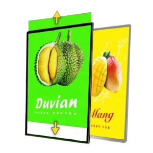 Wall Mounted LED Light Box Menu Temper Glass Poster Frame Advertising Sign Customize Square CN SIC