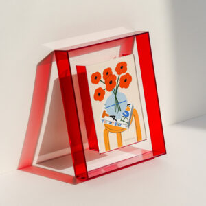 Wall & Tabletop Display Frames Modern Floating Style for Home Office Stunning Color Acrylic Photo Frame