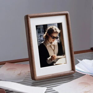 Walnut Photo Frame Holder Wooden Desktop Picture Frame Christmas Gifts 5th Anniversary Gifts Wedding Gifts