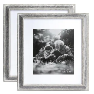 Weathered Mango Wooden Picture Frame Distressed White Wooden Photo Frame with Glass Rustic Wall Mount Frame Home Decorative Gift