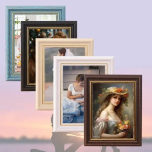 Wedding Family Picture Frame Ornate Vintage European Style Photo Frame for Wall or Tabletop Multisize and Multicolor