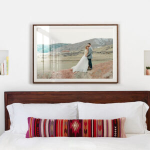 Wedding Photo Enlarged Solid Wood Handmade Eco Friendly A3 Wall Photo Frame Custom Printing Large Size 30 Inch Mounted