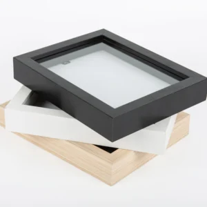 Wholesales High Quality Black White Walnut Wood 3D Display Photo Frame Bulk 5x7inch Deep Shadow Box Frames with Glass