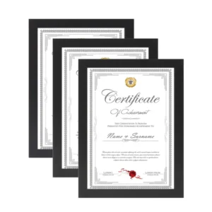 Wood Certificate Frames 8.5 X 11 & A4 for College Diplomas and Documents Wall Tabletop Display