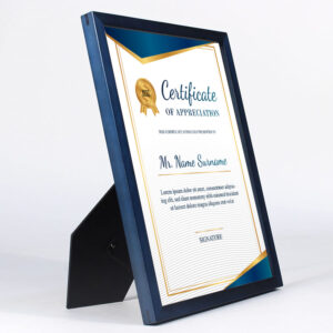 Wood Document Frame Displays 8.5 by 11 with Mat A4 Certificate Photo Frame Diploma Frame for Horizontal
