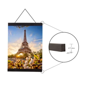 Wood Magnetic Light Wooden Magnet Canvas Artwork Print Dowel Magnetic Poster Hangers Frame
