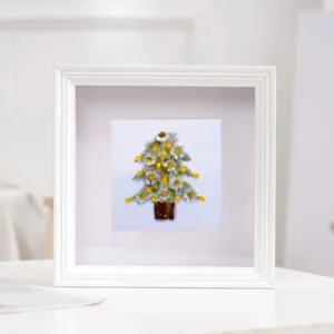 Woodeen White Shadow Box Picture Frame 8Inch in 3D Deep Shadow Box Frames With Glass for Home Decor
