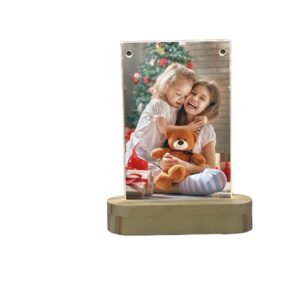 Wooden Base Floating Levitation Magnetic Acrylic Photo Frame Decoration