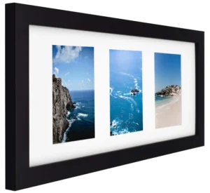 Wooden Collage Picture Frame Photo Frame for Three 5×7 Openings of Wall Decor Home Decor