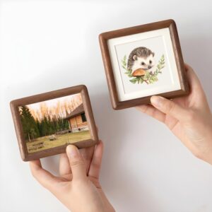Wooden Customized Photo Frame Handmade Eco Friendly Lightweight Rustic Design Modern Picture Frame Tabletop Wall Mountable Home