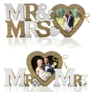 Wooden Engraved Eco friendly Wedding Photo Frames Love Theme Home Decor