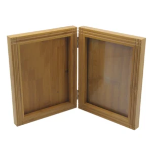 Wooden Factory FSC&BSCI Bamboo Wooden Double Side Wedding Wall Mounted Photo Picture Frame