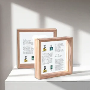 Wooden Floating Frame Double Side Frame Glass Frame for Pressed Flowers Posters Photos Certificates