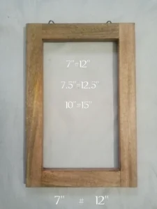 Wooden Shadow Box Frame Hanging Photo Display Box Unfinished Natural Wood Picture Frame Custom Size