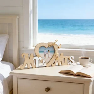 Wooden Valentine’s Day Wedding Decoration Romantic Love Heart Shaped Photo Frame