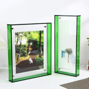 Yakelike Acrylic Photo Frame Double Sided Clear Display Stand for Desktop Wall Decor Gifts Souvenirs