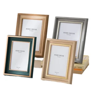 YiWu Factory Direct Modern Plastic Tiles Eco-Friendly ABS Materials Photo Frame Wall Decor Silver Plastic Frame