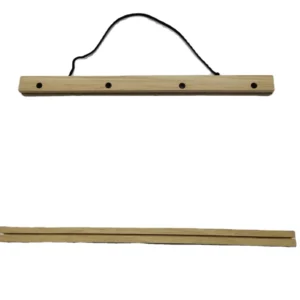 Yukmin Manufacturer Pine Wooden U Shape Screw Hanging Scrolls Poster Stands Painting Clips Canvas Frames for Home Hotel Decor