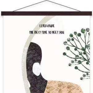 Yukmin Poster Frame Magnetic Wooden Frame Hanger for Photo Pictures Canvas Artwork Art Print Wall Hanging Walnut