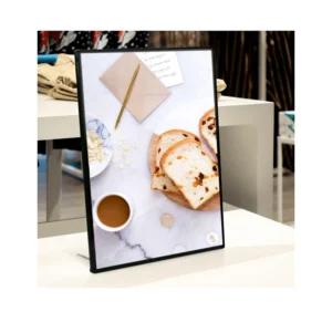ZZFY A3 A4 Led Tempered Glass Light Box Poster Frame Stand Rectangle Aluminum LED Highlight Frame