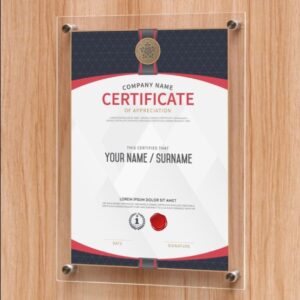 hang on the Wall A4 Acrylic Photo Frame Award Frame A3 Certificate Frame