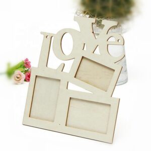 love Design Photo Frames DIY Wooden Picture Frame for Kids